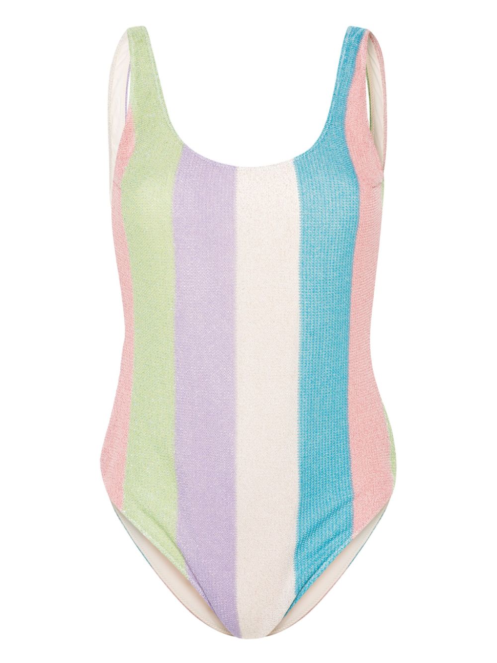 striped knitted swimsuit