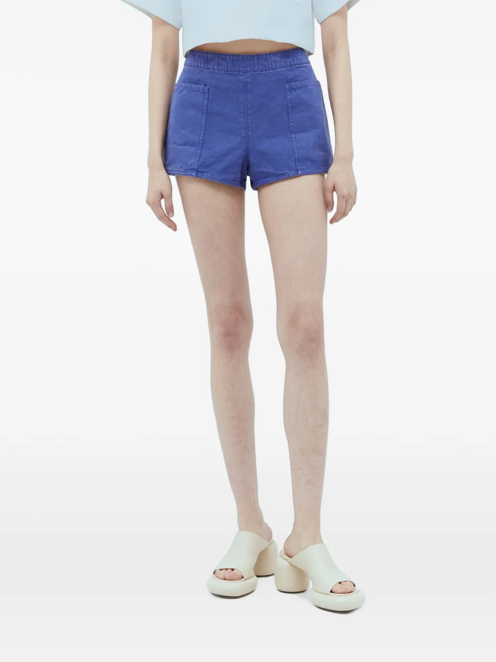 Max Mara patch-pocket shorts - Blue