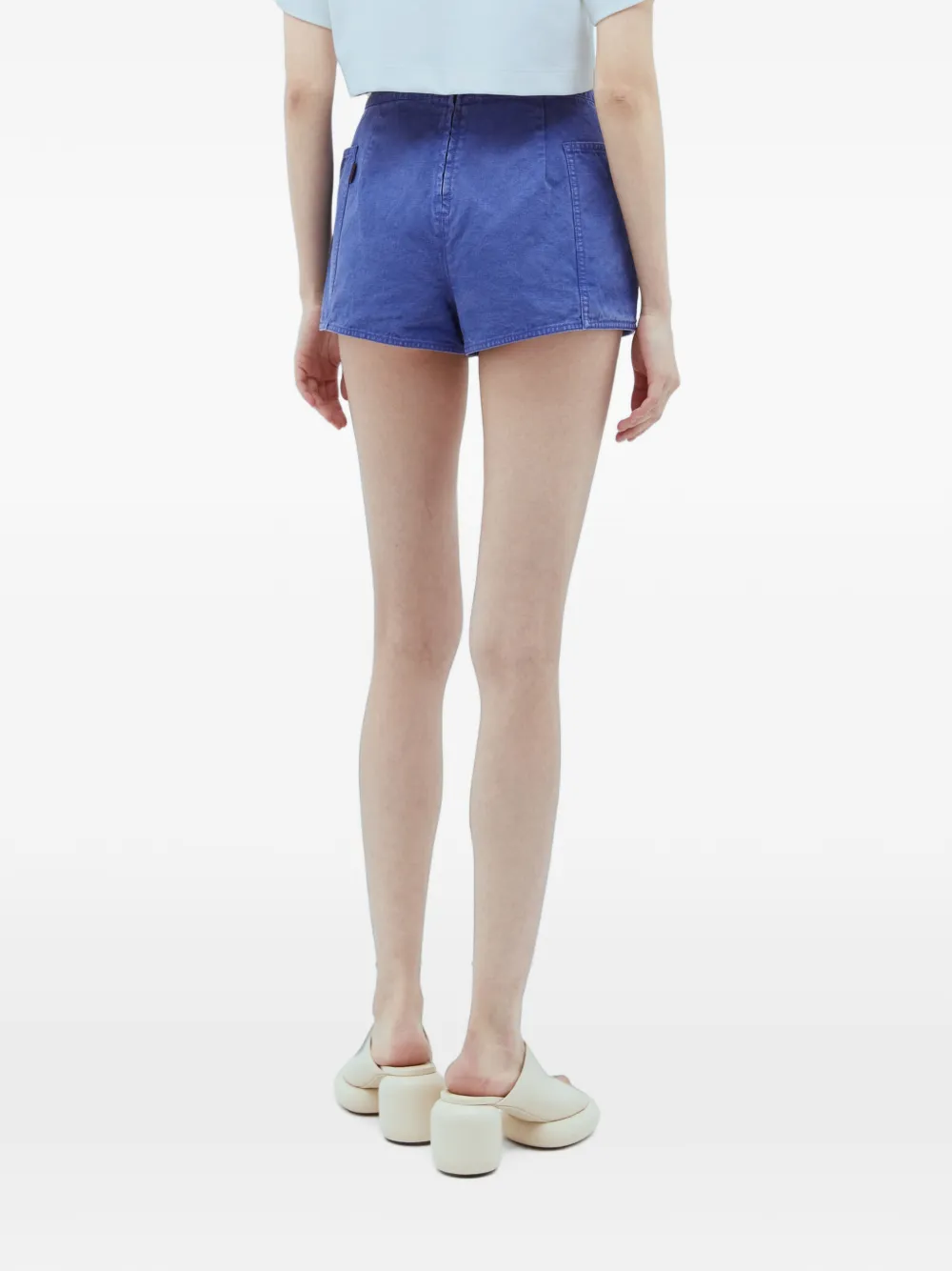 Max Mara Shorts met opgestikte zak Blauw