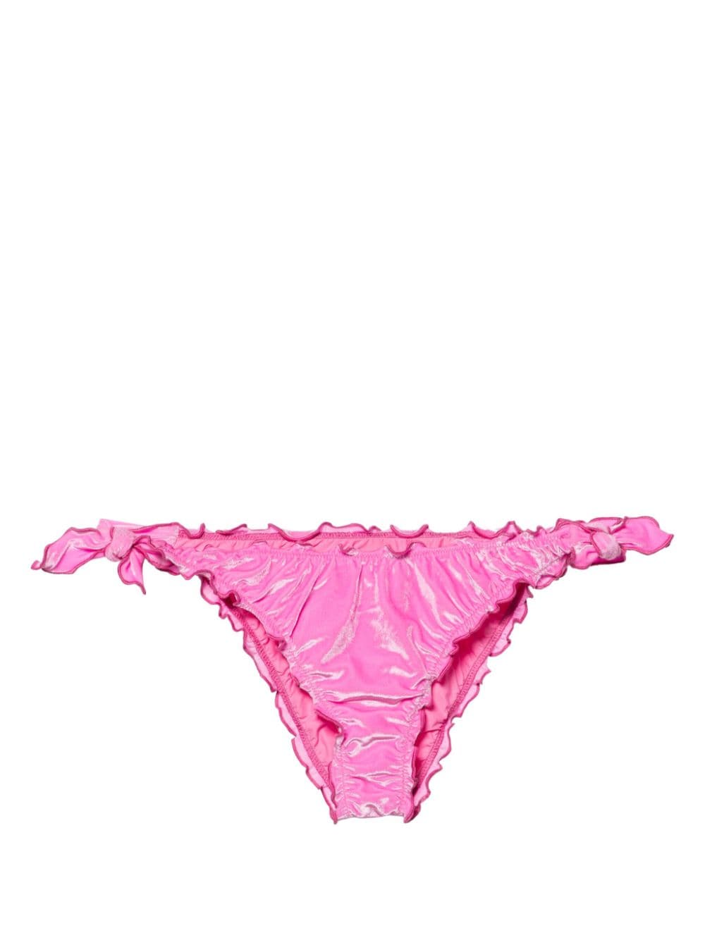 Mc2 Saint Barth Moon Velvet Bikini Bottoms In Pink