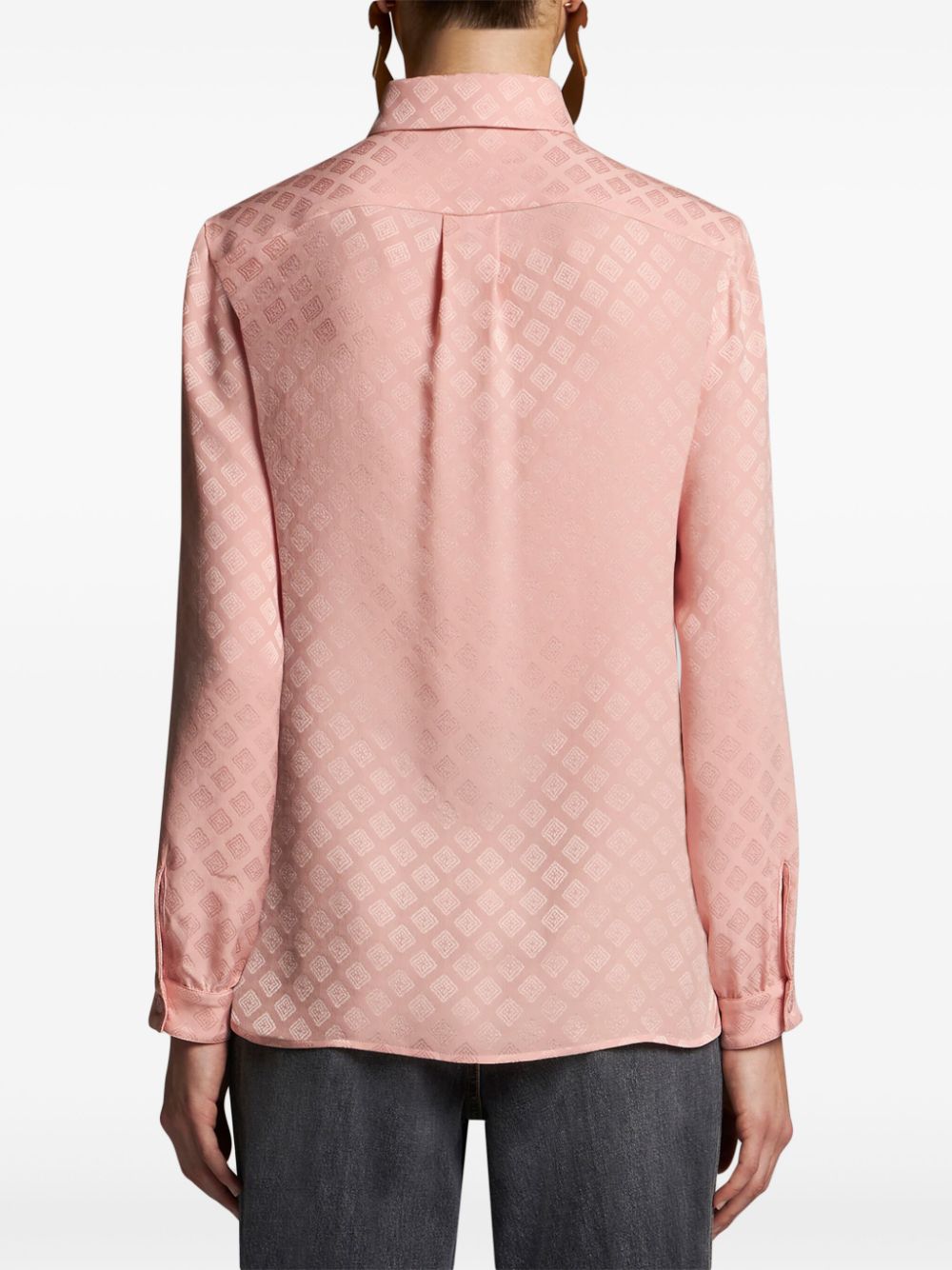 ETRO patterned silk-jacquard shirt Women