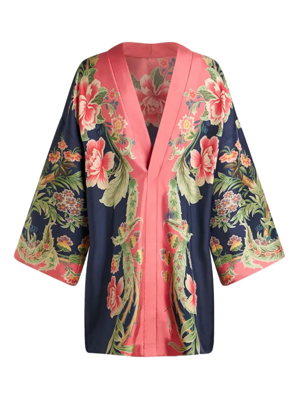 【ETRO】フローラル シルク ドレス ETRO フローラル ドレス | ブラック | FARFETCH JP