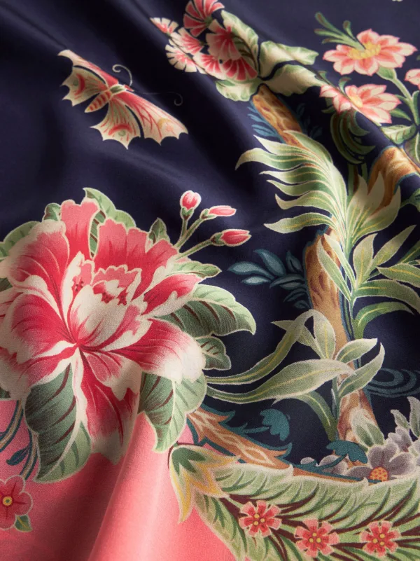 ETRO プリント シルクTシャツ | ブルー | FARFETCH JP