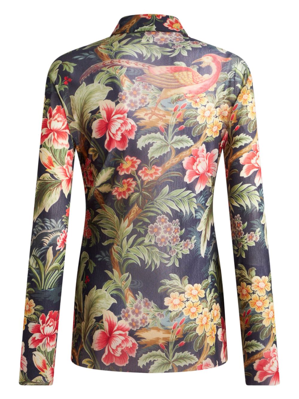 ETRO printed tulle shirt Women