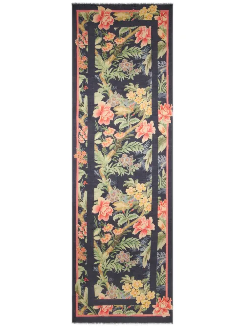 Écharpe en soie mélangée à fleurs - ETRO - Modalova