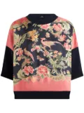 ETRO panelled T-shirt - Black