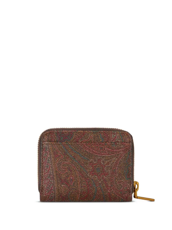 ETRO Portafoglio Pegaso Con Zip Marrone FARFETCH IT