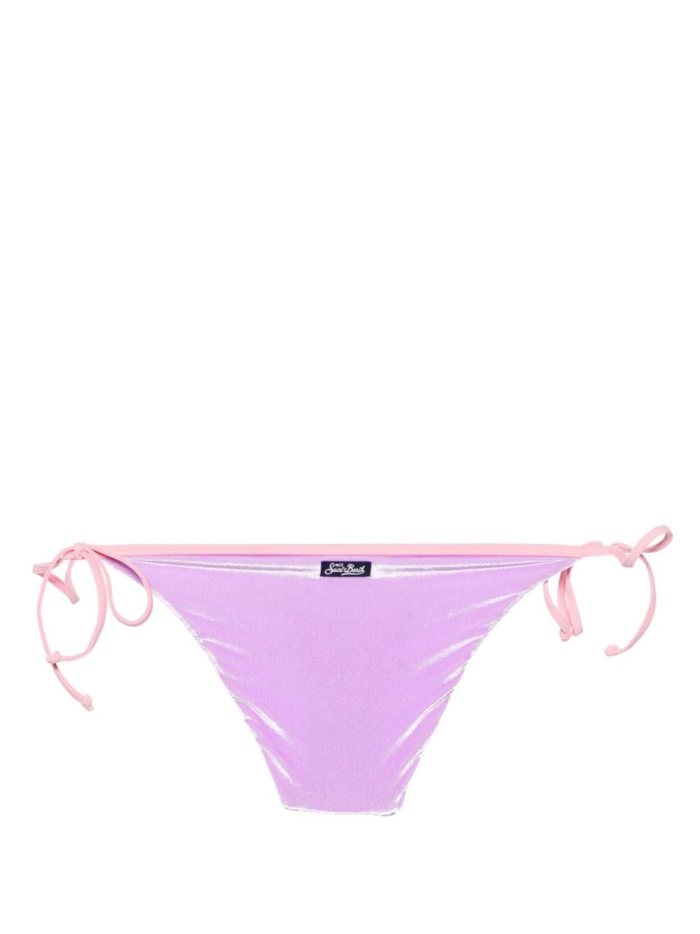 Shop Mc2 Saint Barth Virgo Velvet Bikini Bottoms In Purple