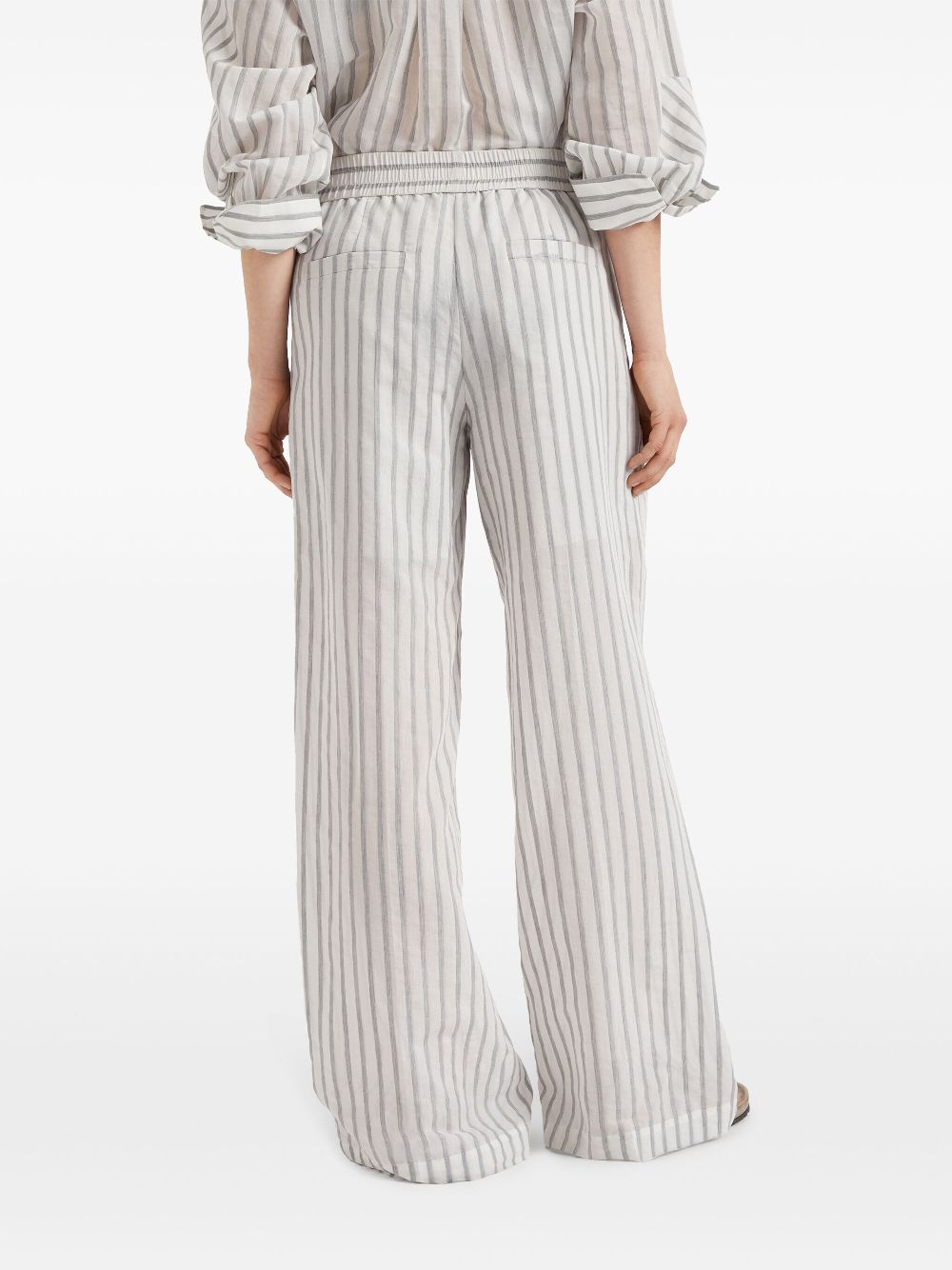 Brunello Cucinelli striped pattern trousers Women