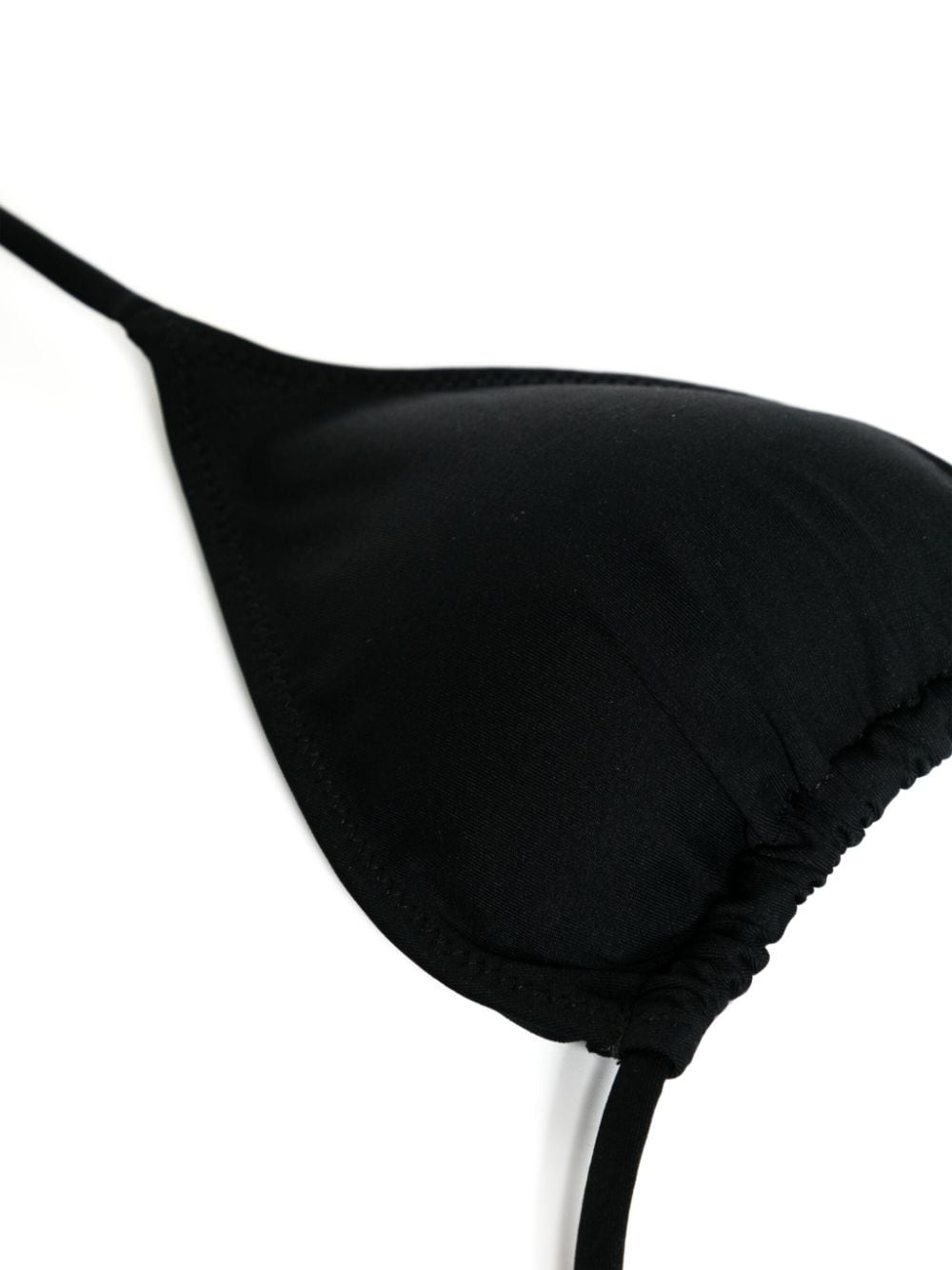 Shop Mc2 Saint Barth Leah Triangle Bikini Top In Black