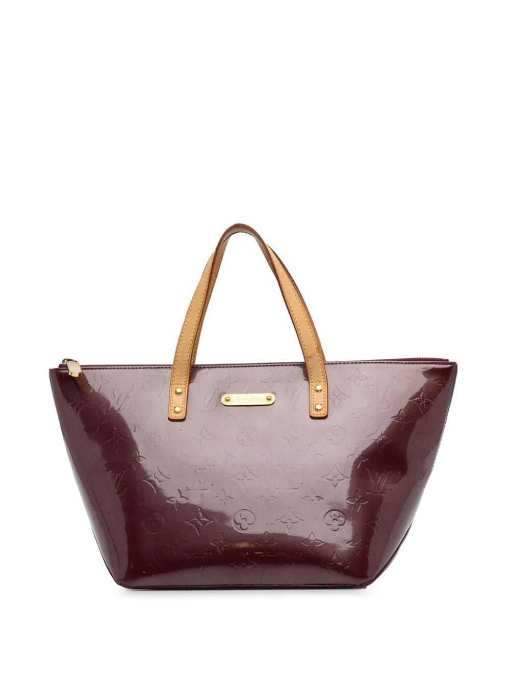 Pre-owned Louis Vuitton 2007 Monogram Vernis Bellevue Pm Handbag In 紫色