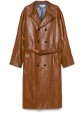 Marni Shiny Leather coat - Brown