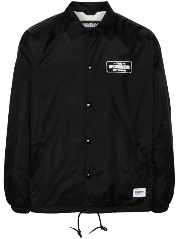 Neighborhood Windbreaker Jacket Black FARFETCH AE