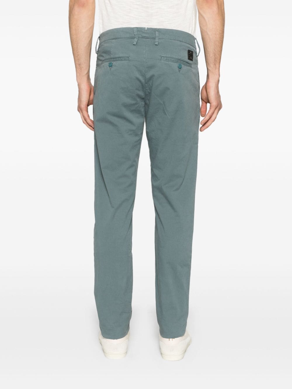 Shop Jacob Cohen Bobby Mid-rise Chinos In Grey