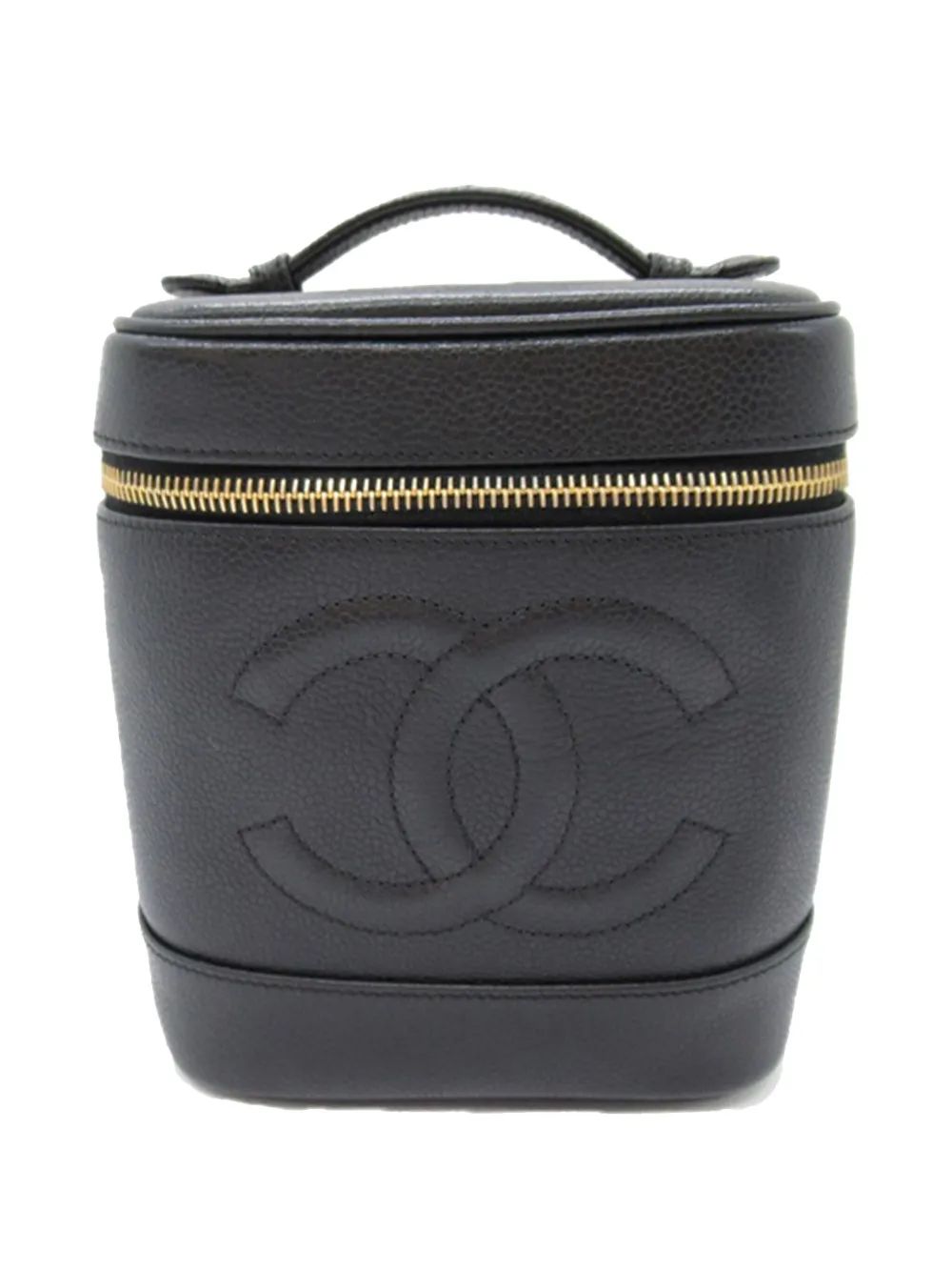 CHANEL Pre-Owned 1994-1996 CC Caviar vanity bag – Black