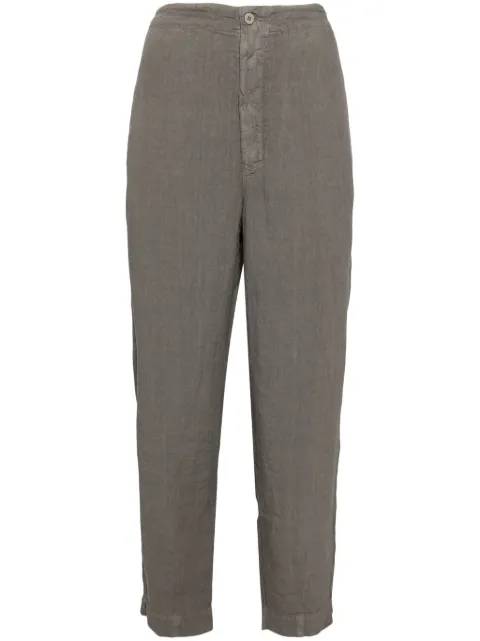 Transit cropped linen trousers