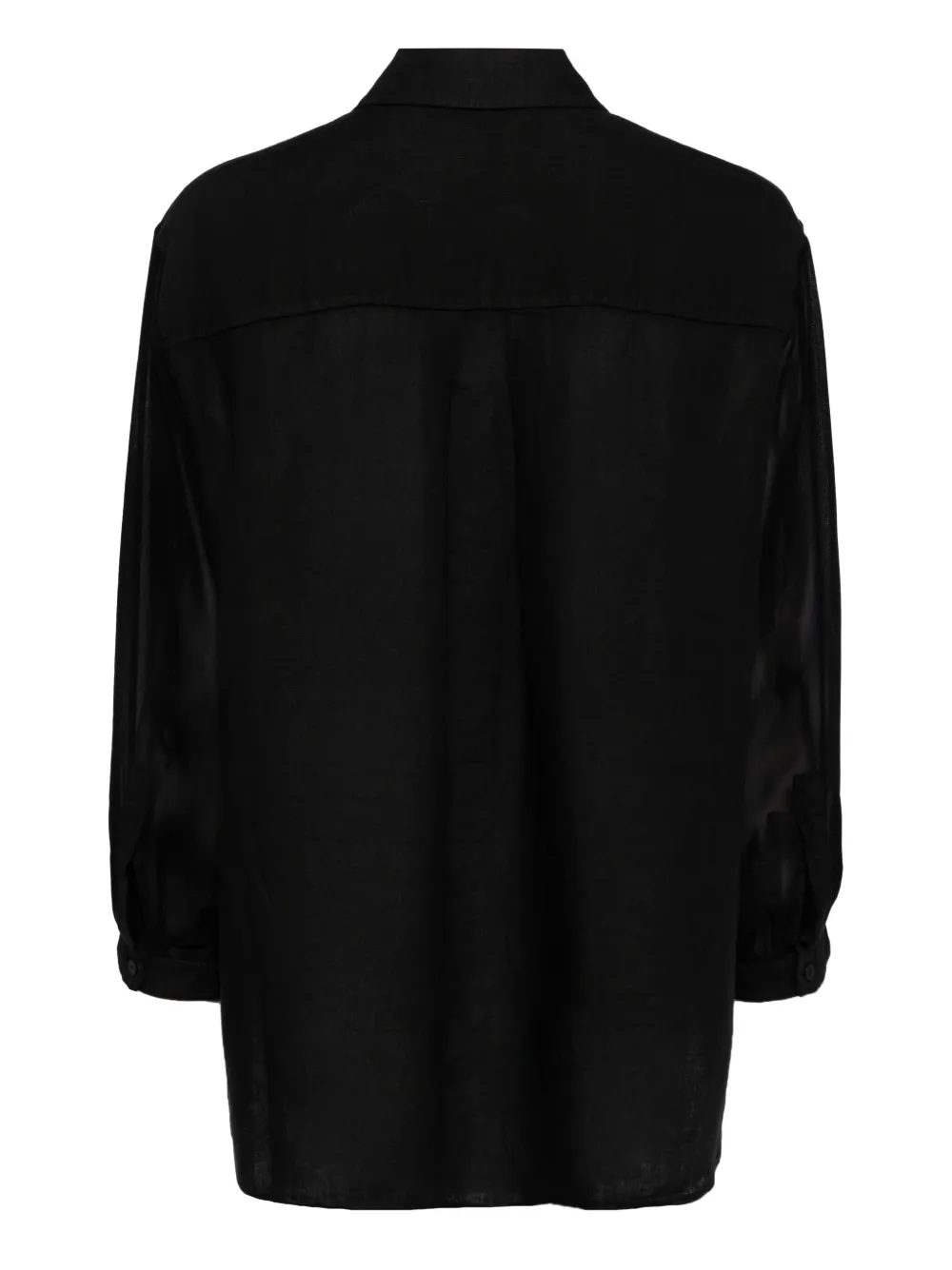 Transit linen shirt - Zwart