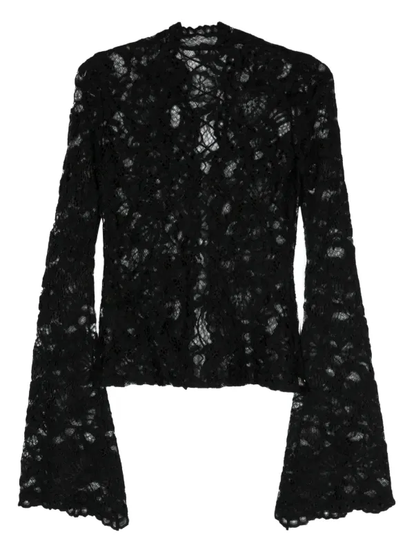 Manuri Sally Lace Blouse - Black
