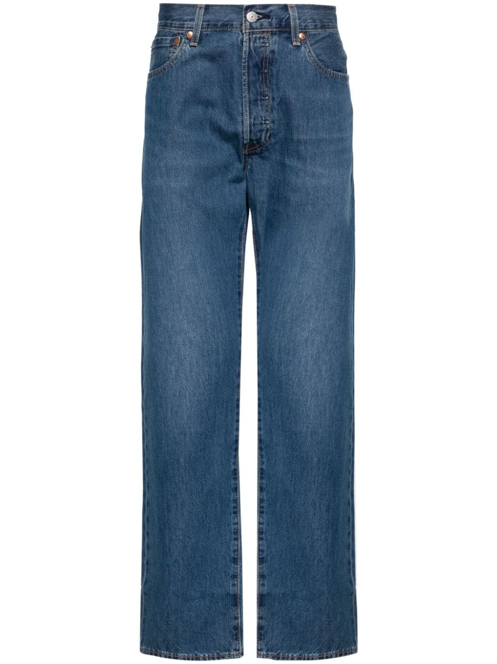 Levi's 501 Mid-rise Straight-leg Jeans In Blue