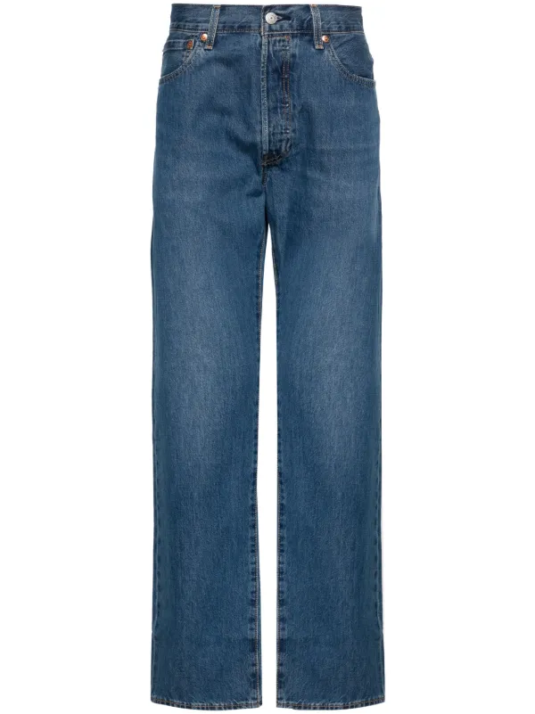 Levi's mid rise straight leg jeans online