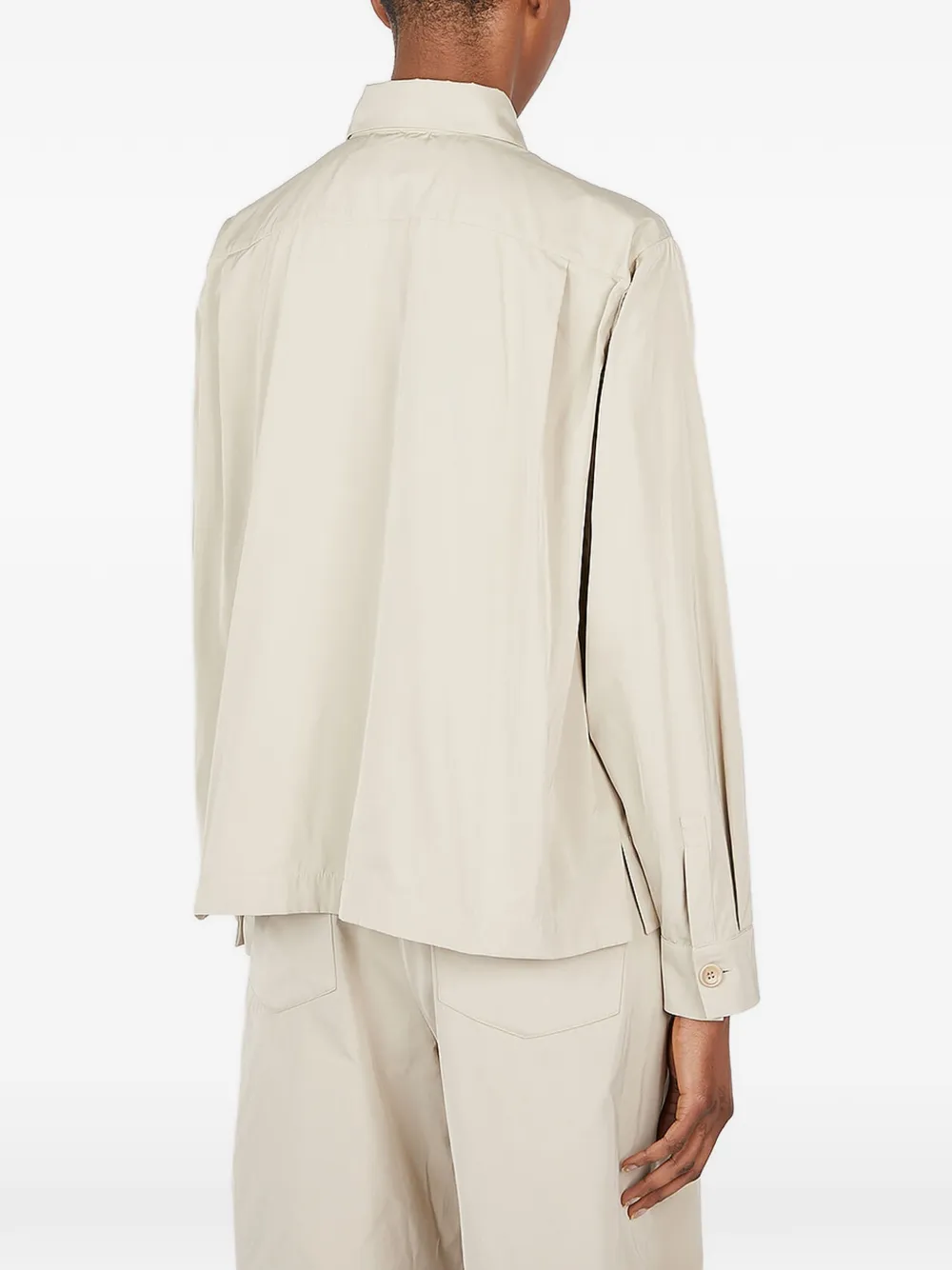 Max Mara Felix button-up jack met borstzak Beige