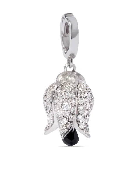 Annoushka 18kt white gold Tulips diamond charm