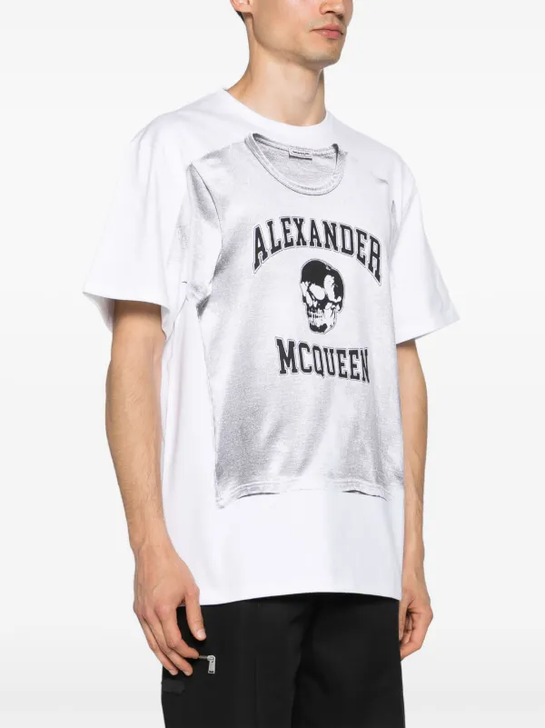 Alexander McQueen graphic-print Cotton T-shirt | White | FARFETCH ZA