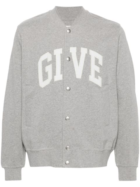 Givenchy melange-effect cotton track jacket Men