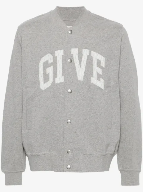 Givenchy mélange-effect cotton track jacket