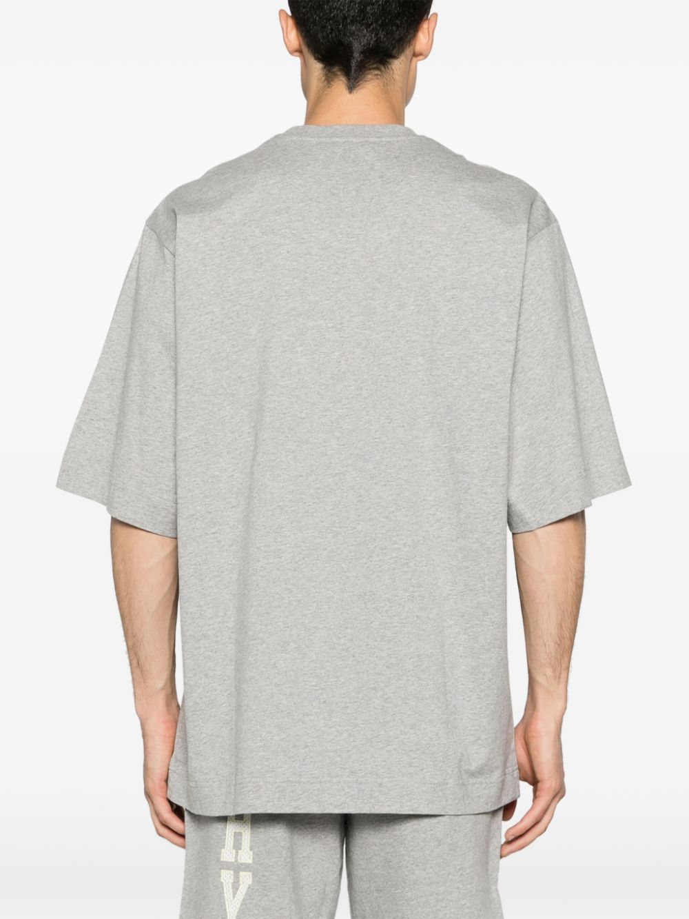 Shop Givenchy 4g-motif Cotton T-shirt In Grey