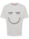 Ground Zero smile logo-print cotton T-shirt - Grey