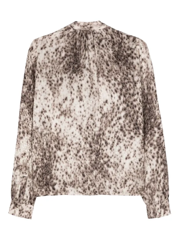 Givenchy レオパード シルクブラウス | ブラウン | FARFETCH JP