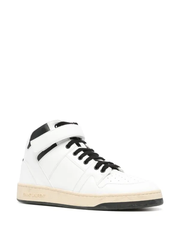 ハンサム◇LAX ミッドトップ Sneaker◇Saint Laurent Lax High-Top Sneakers in Leather - Saint Laurent - Men | WE