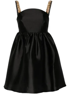 SHUSHU/TONG bow-embellished off-shoulder Mini Dress | Black | FARFETCH SHUSHU/TONG bow-embellished off-shoulder Mini Dress | Black | FARFETCH