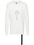 Rick Owens DRKSHDW Level pentagram-print organic cotton T-shirt - White