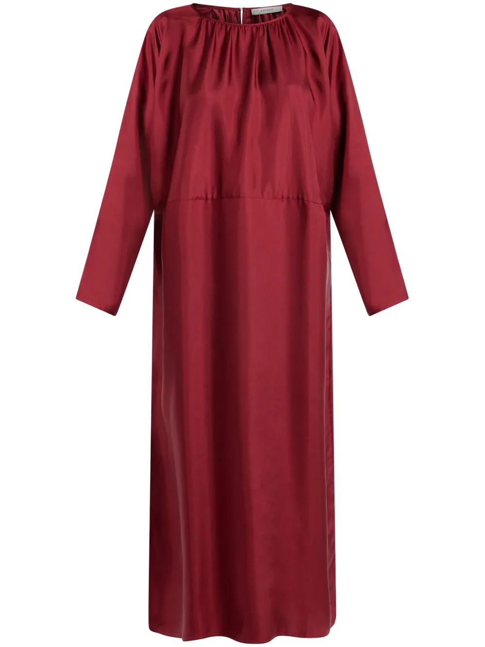 Asceno Rhodes silk-twill dress - Red