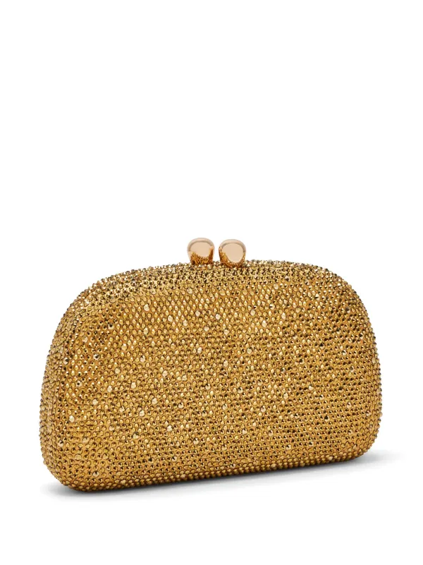 SERPUI crystal embellished Clutch Bag Gold FARFETCH IE
