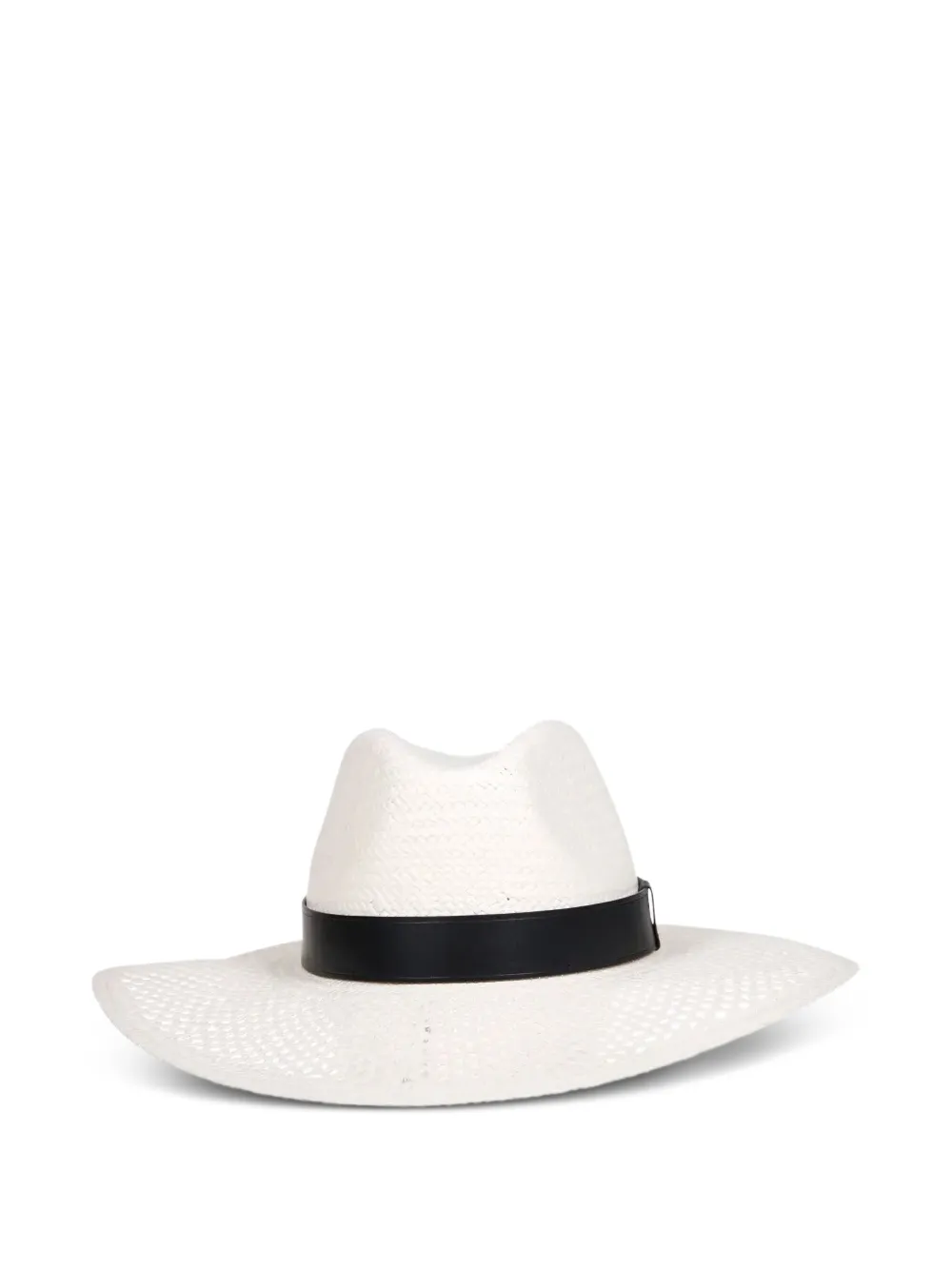 Max Mara perforated leather-band hat | White | Image 1