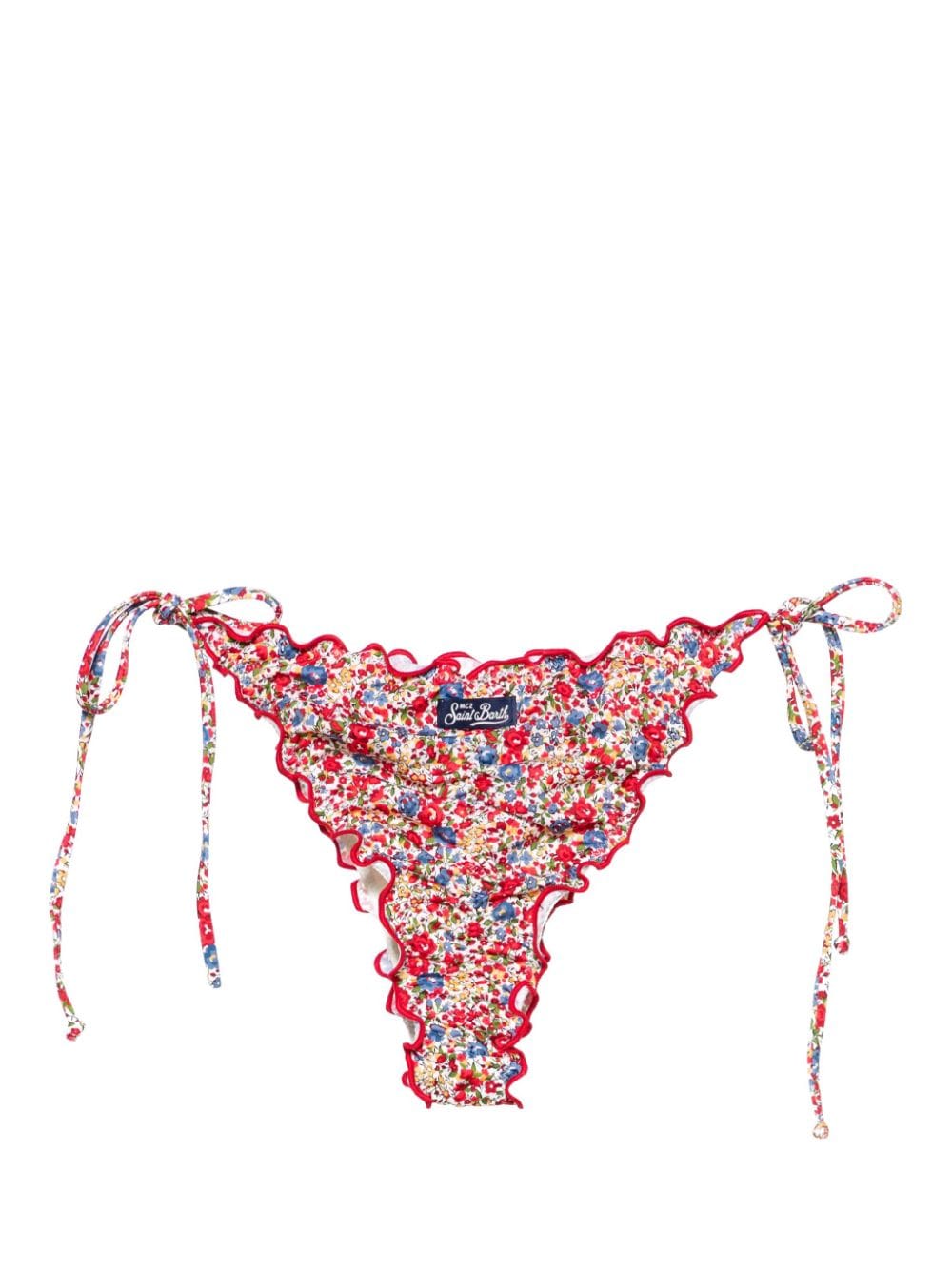 MC2 Saint Barth Miami floral-print bikini bottoms - Wit