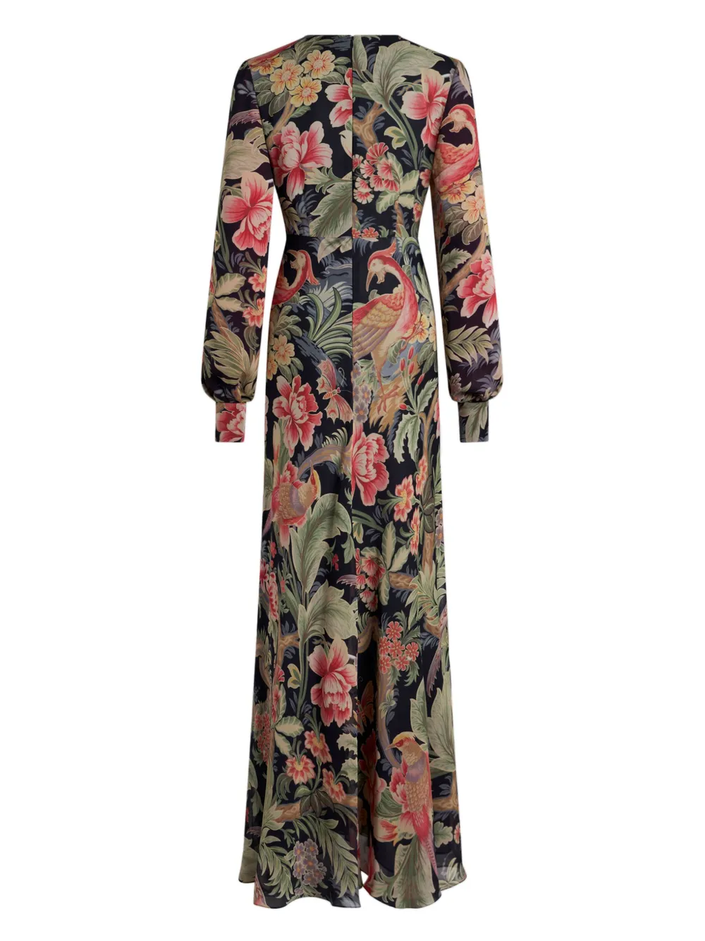 【ETRO】フローラル シルク ドレス ETRO フローラル シルクマキシドレス | ブラック | FARFETCH JP