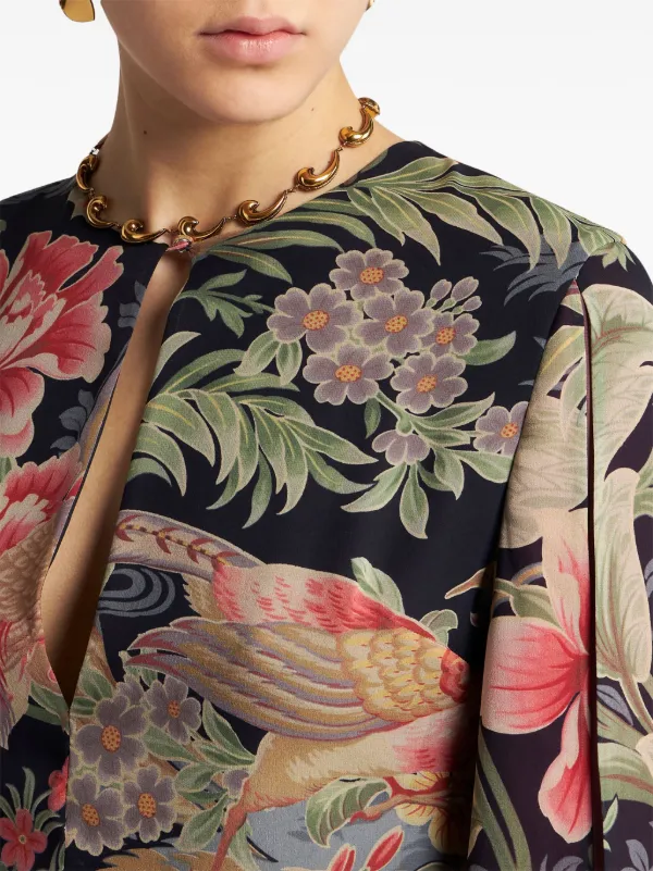ETRO floral-print Silk Maxi Dress | Black | FARFETCH ETRO floral-print Silk Maxi Dress | Black | FARFETCH