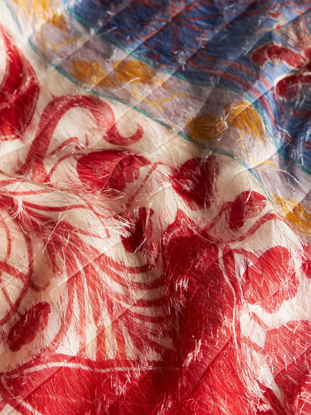 ETRO Jurk met bloemenprint van zijdeblend Rood