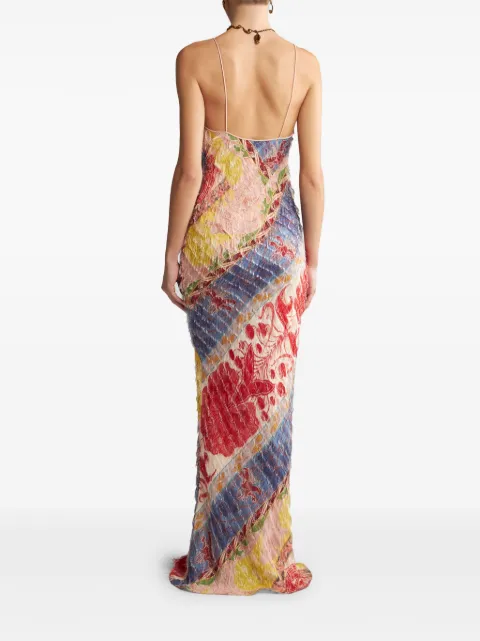 ETRO floral-print silk-blend dress WRHA008599SA450 - 2