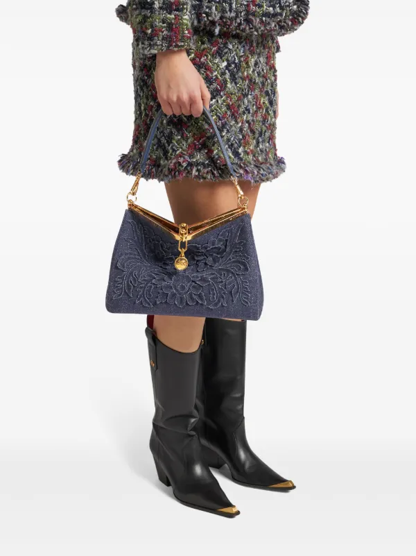 ETRO Vela ショルダーバッグ M | ブルー | FARFETCH JP