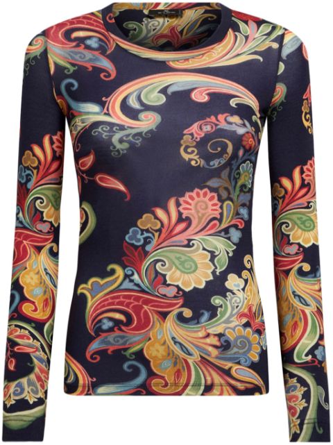 ETRO printed wool T-shirt Women