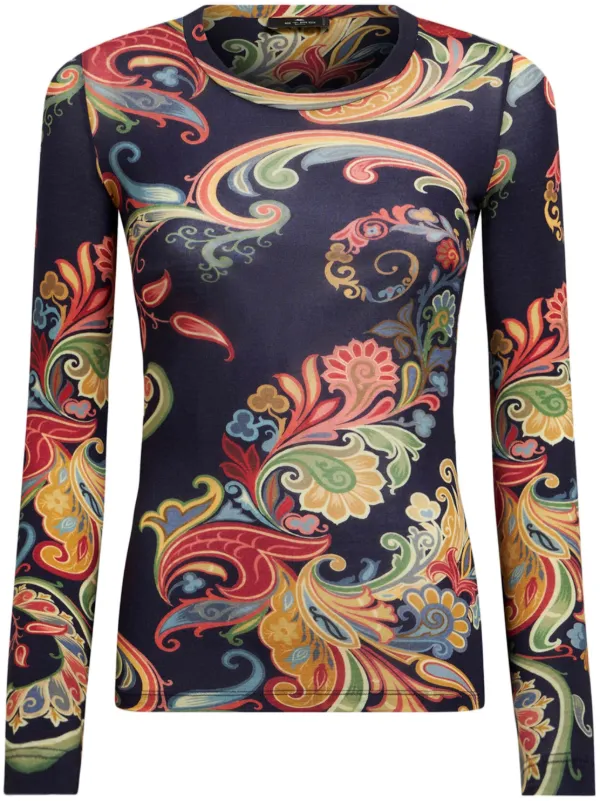 Tシャツ・カットソー ETRO FW25 Etro Jersey Top (WRJB0026 99IAS53 X0887) 23812491_55614910_600.jpg