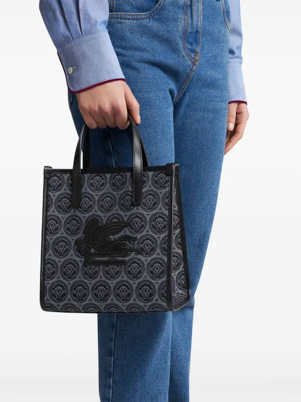 ショルダーバッグ・ポシェット Etro Small Love Trotter Bag ETRO Small Love Trotter Denim Tote Bag | Blue | FARFETCH
