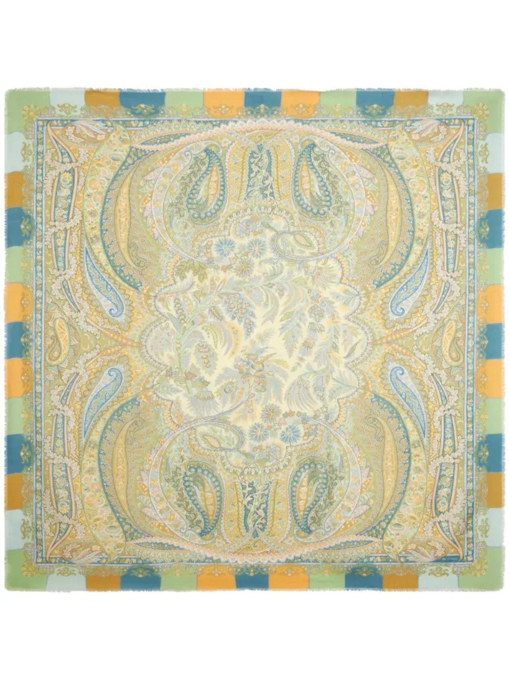 ETRO Ausgefranster Schal mit Paisley-Print - Nude