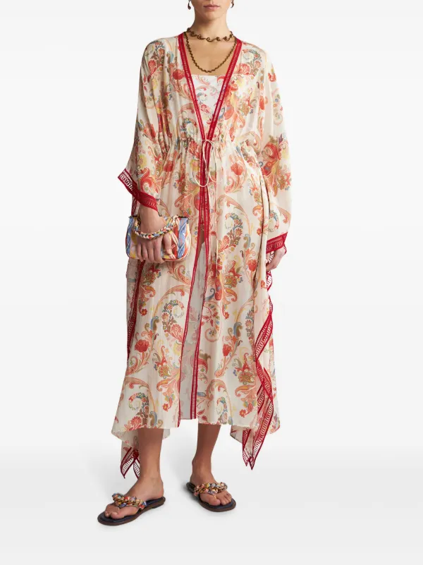 Etro Kaftan Etro Paisley-print Cotton-blend Kaftan ShopStyle