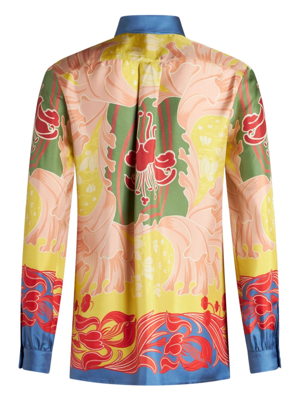 ETRO floral-print silk-twill shirt Women